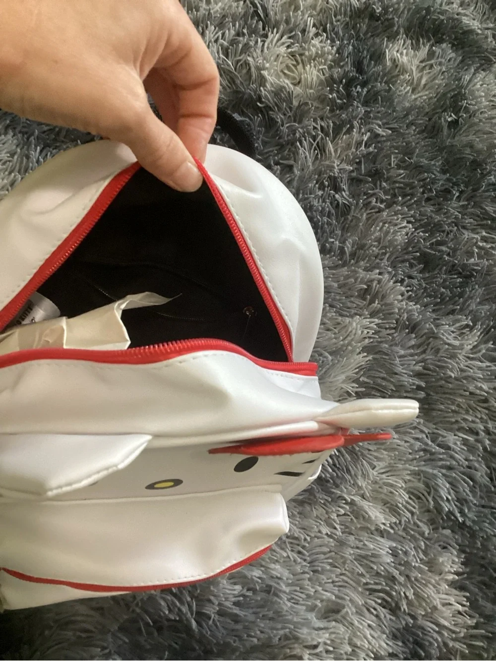 Hello Kitty White & Red Small Backpack